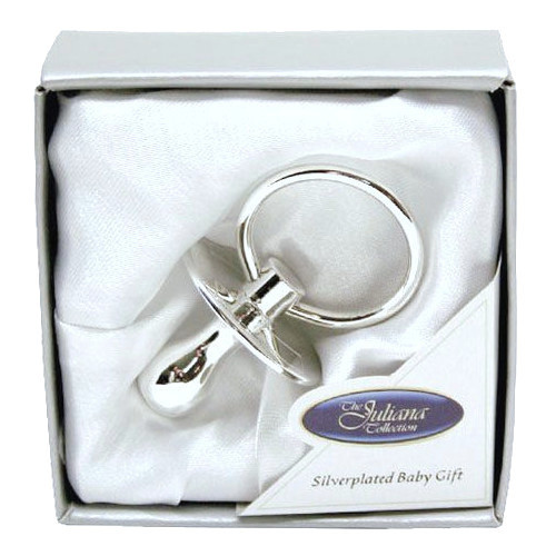 Baby Silver Plated Data Dummy Christening Baptism Gift
